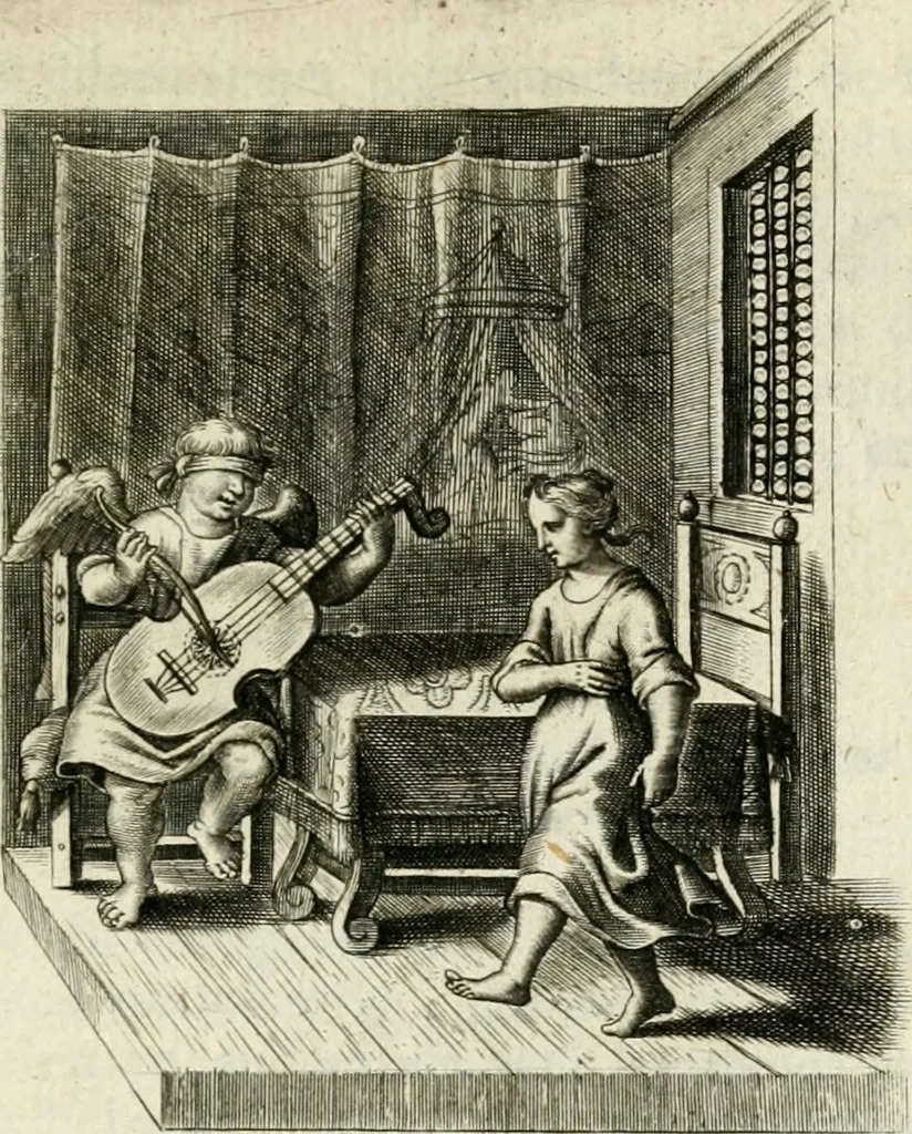 An illustration from Zinne-beelden der liefde, met puntdigten, 1732, leaf 218