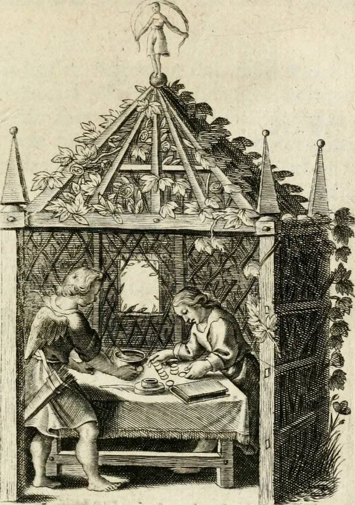 An illustration from Zinne-beelden der liefde, met puntdigten, 1732, leaf 278