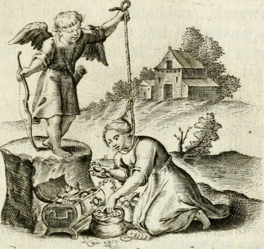An illustration from Zinne-beelden der liefde, met puntdigten, 1732, leaf 288