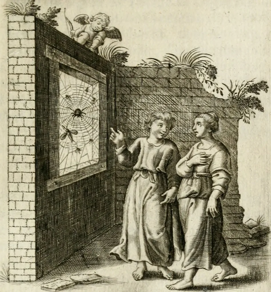 An illustration from Zinne-beelden der liefde, met puntdigten, 1732, leaf 350