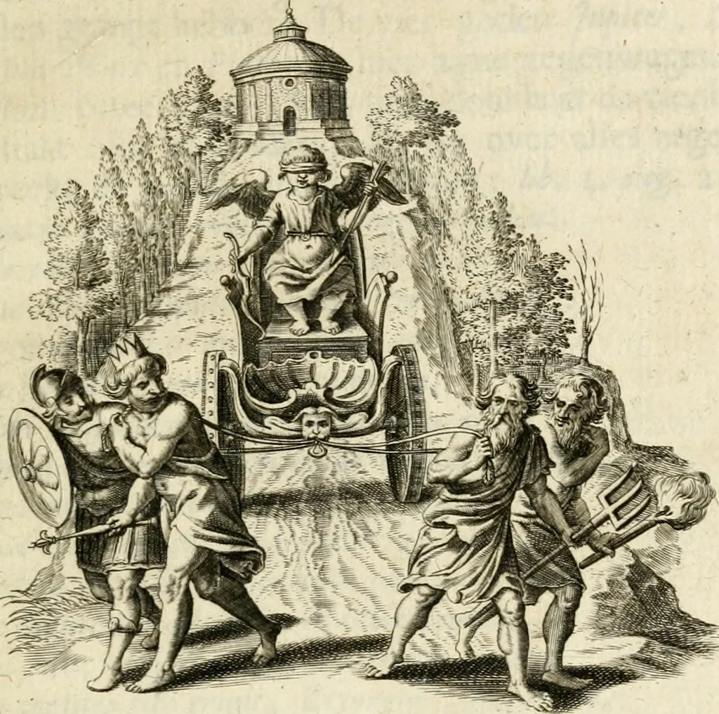 An illustration from Zinne-beelden der liefde, met puntdigten, 1732, leaf 38