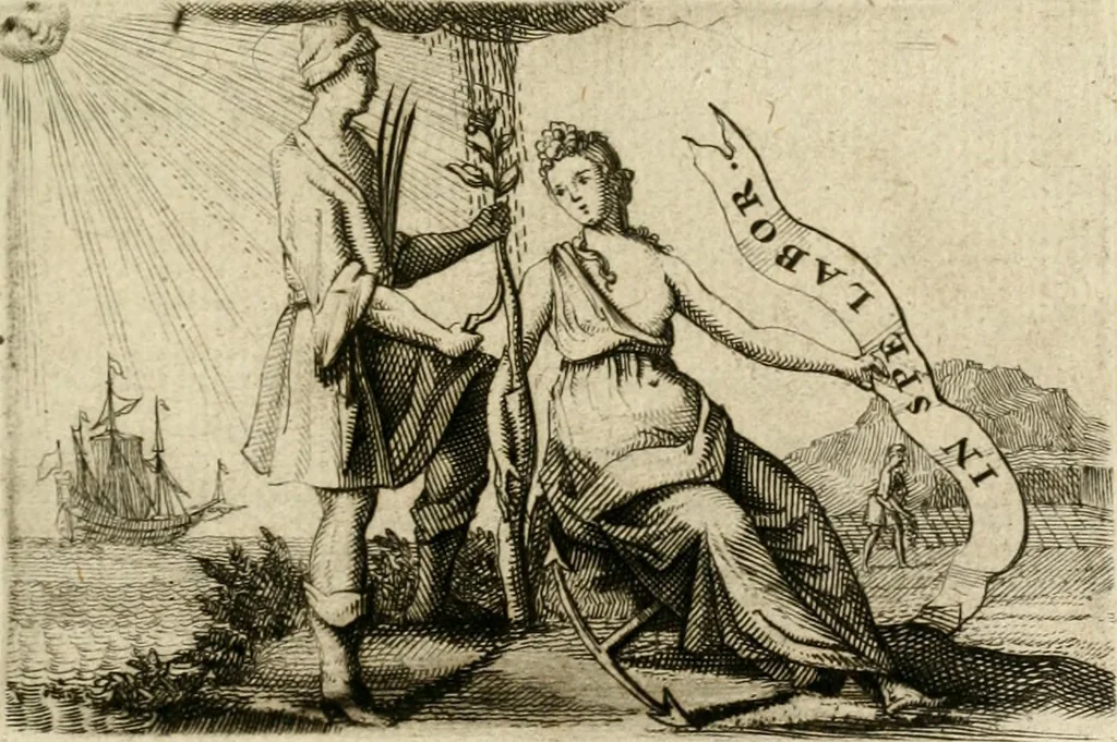An illustration from Zinne-beelden der liefde, met puntdigten, 1732, leaf 6