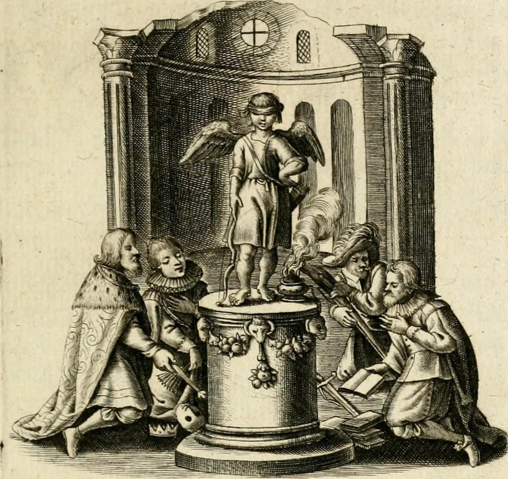 An illustration from Zinne-beelden der liefde, met puntdigten, 1732, leaf 62
