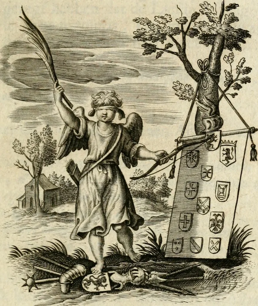 An illustration from Zinne-beelden der liefde, met puntdigten, 1732, leaf 96