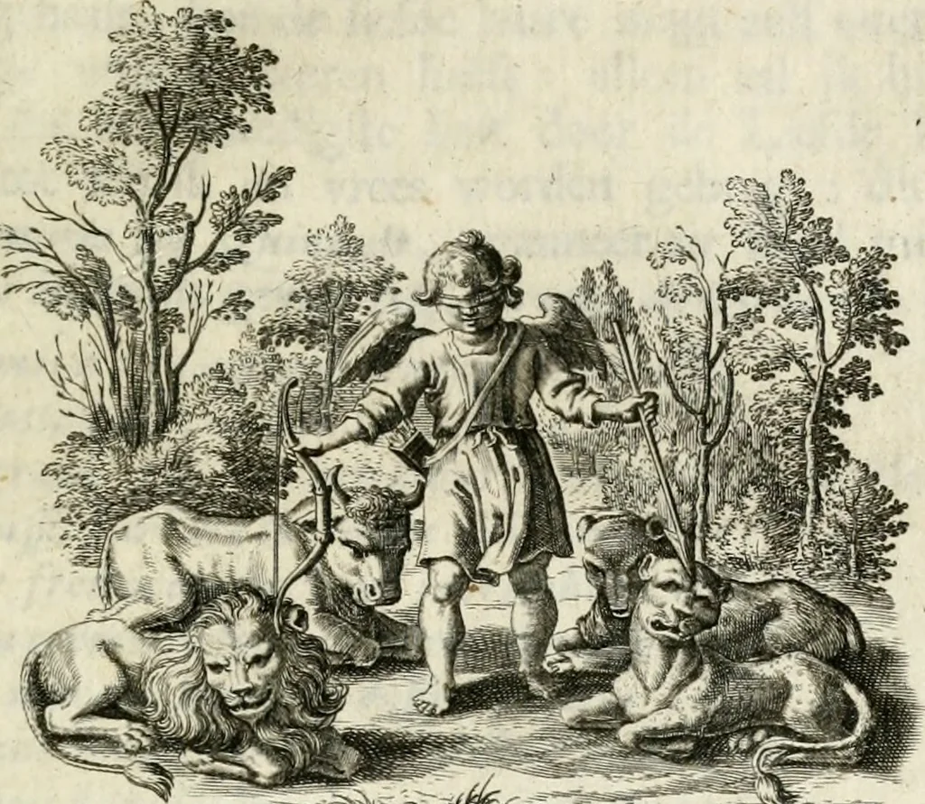 An illustration from Zinne-beelden der liefde, met puntdigten en aanteekeningen, 1732, leaf 106
