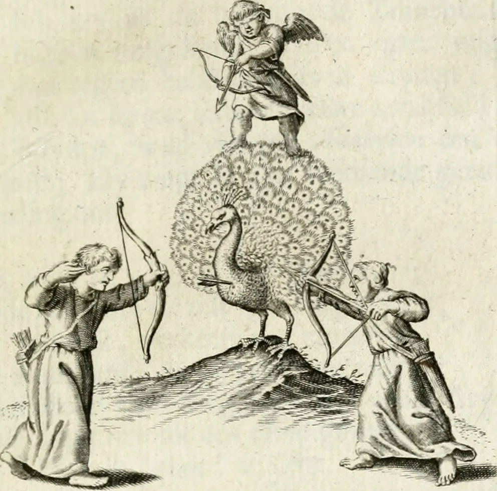 An illustration from Zinne-beelden der liefde, met puntdigten en aanteekeningen, 1732, leaf 124
