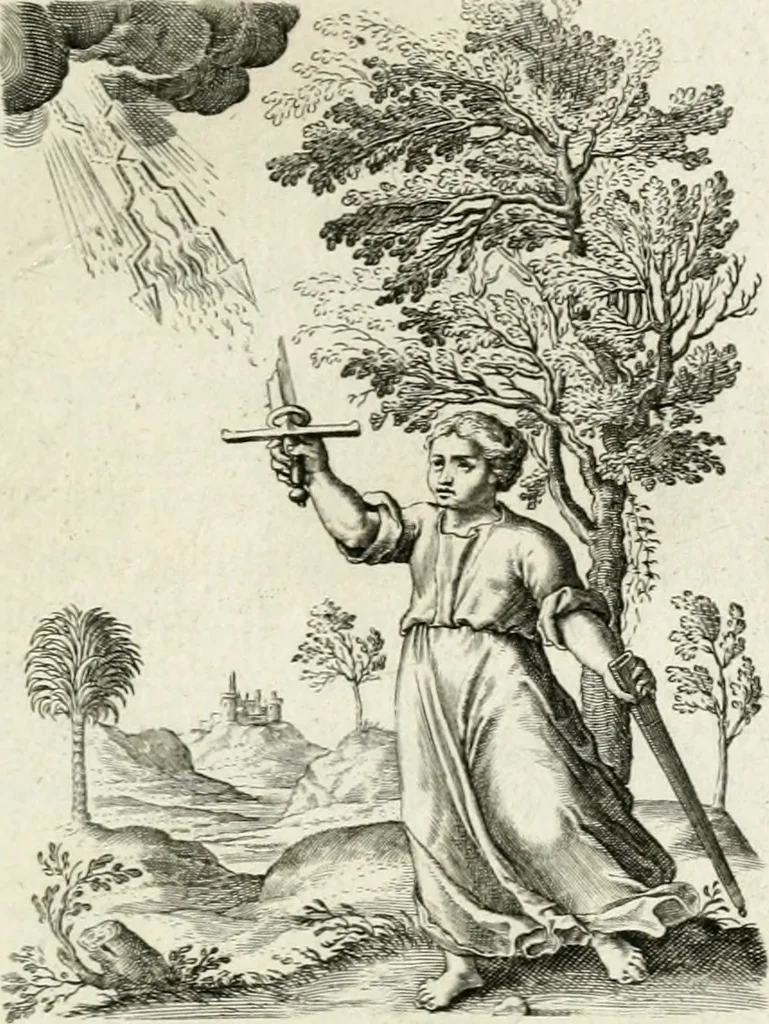 An illustration from Zinne-beelden der liefde, met puntdigten en aanteekeningen, 1732, leaf 200