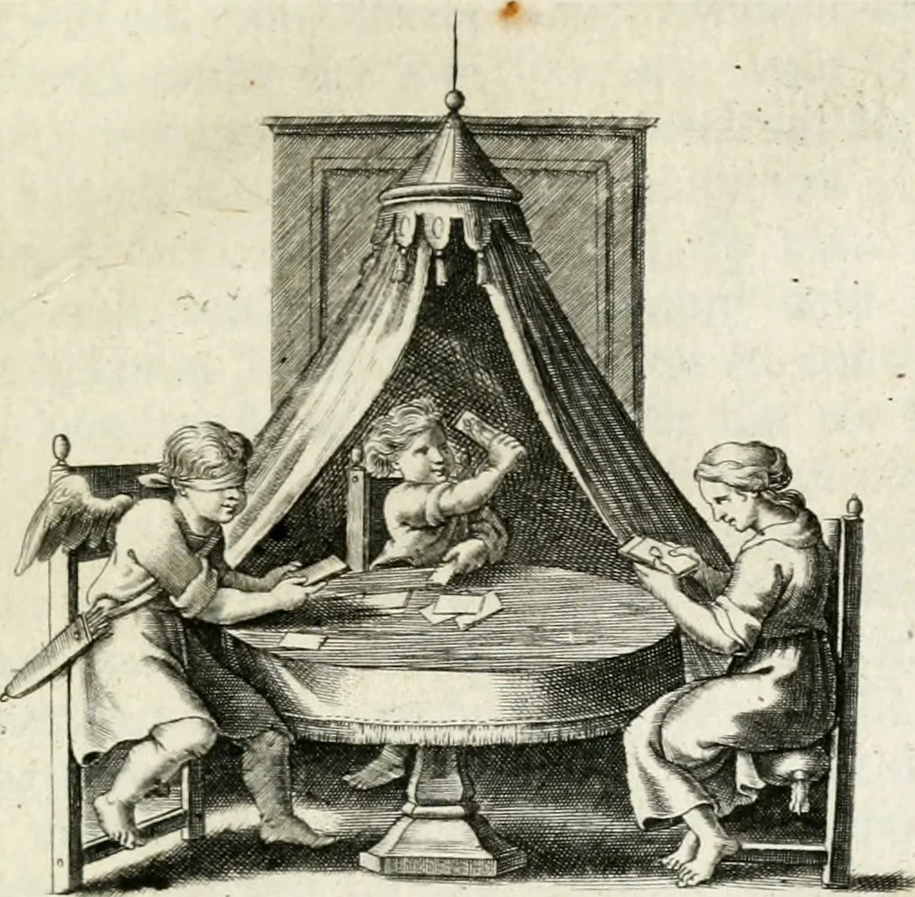 An illustration from Zinne-beelden der liefde, met puntdigten en aanteekeningen, 1732, leaf 250
