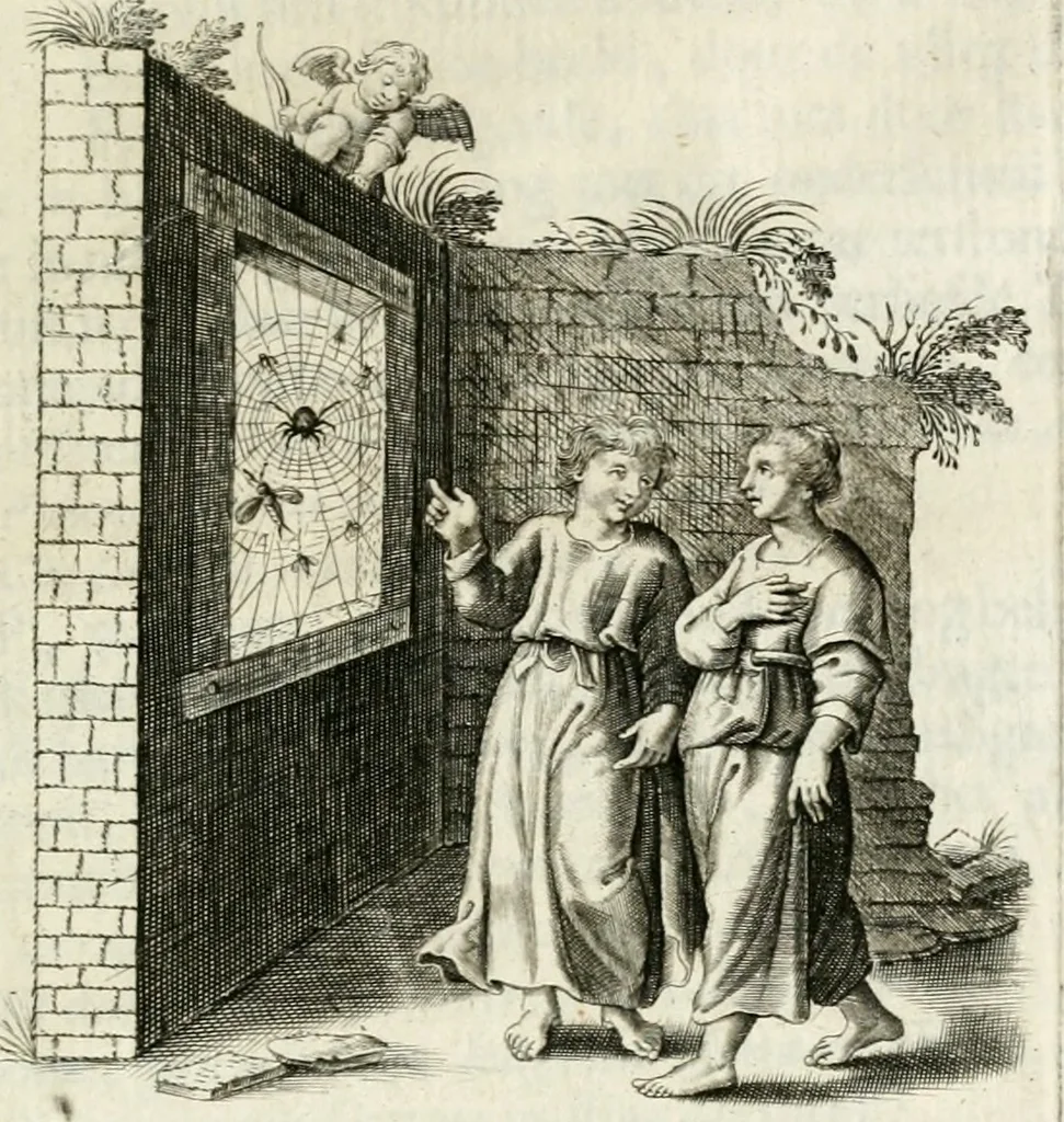 An illustration from Zinne-beelden der liefde, met puntdigten en aanteekeningen, 1732, leaf 348