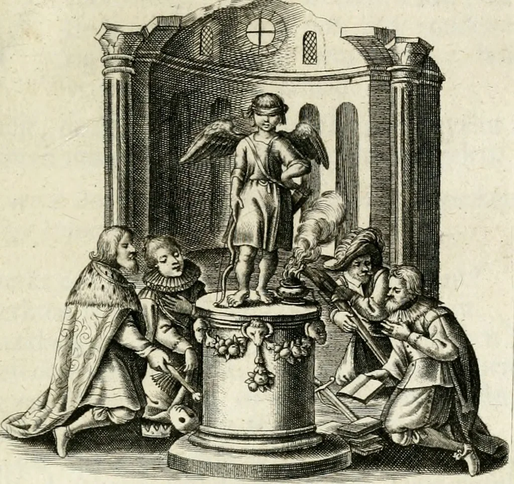 An illustration from Zinne-beelden der liefde, met puntdigten en aanteekeningen, 1732, leaf 60