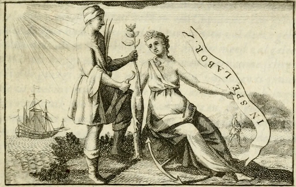 An illustration from Zinne-beelden der liefde, met puntdigten en aanteekeningen, 1732, leaf 8