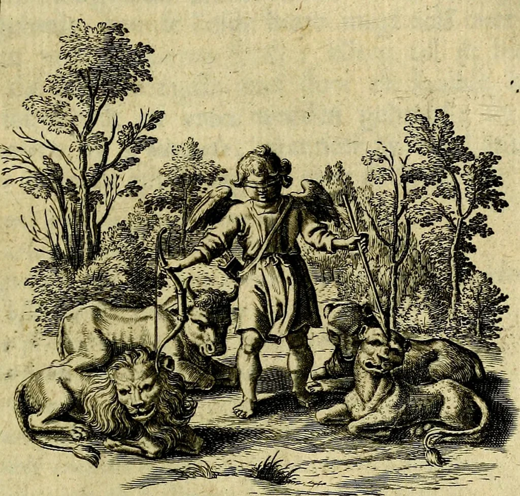 An illustration from Zinne-beelden der liefde, met puntdigten, 1732, leaf 106