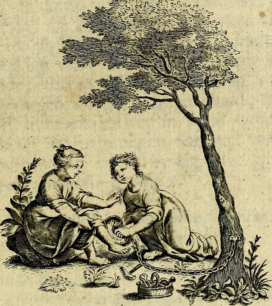 An illustration from Zinne-beelden der liefde, met puntdigten, 1732, leaf 144