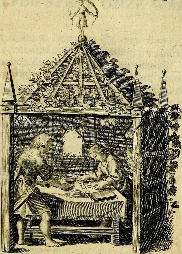 An illustration from Zinne-beelden der liefde, met puntdigten, 1732, leaf 276