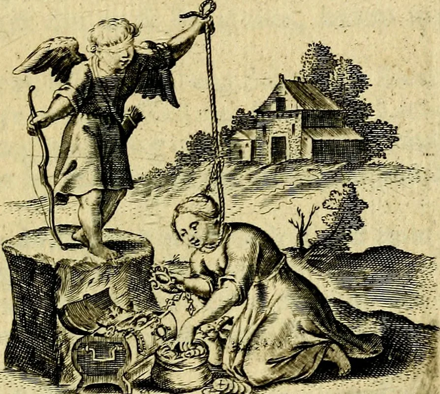 An illustration from Zinne-beelden der liefde, met puntdigten, 1732, leaf 286