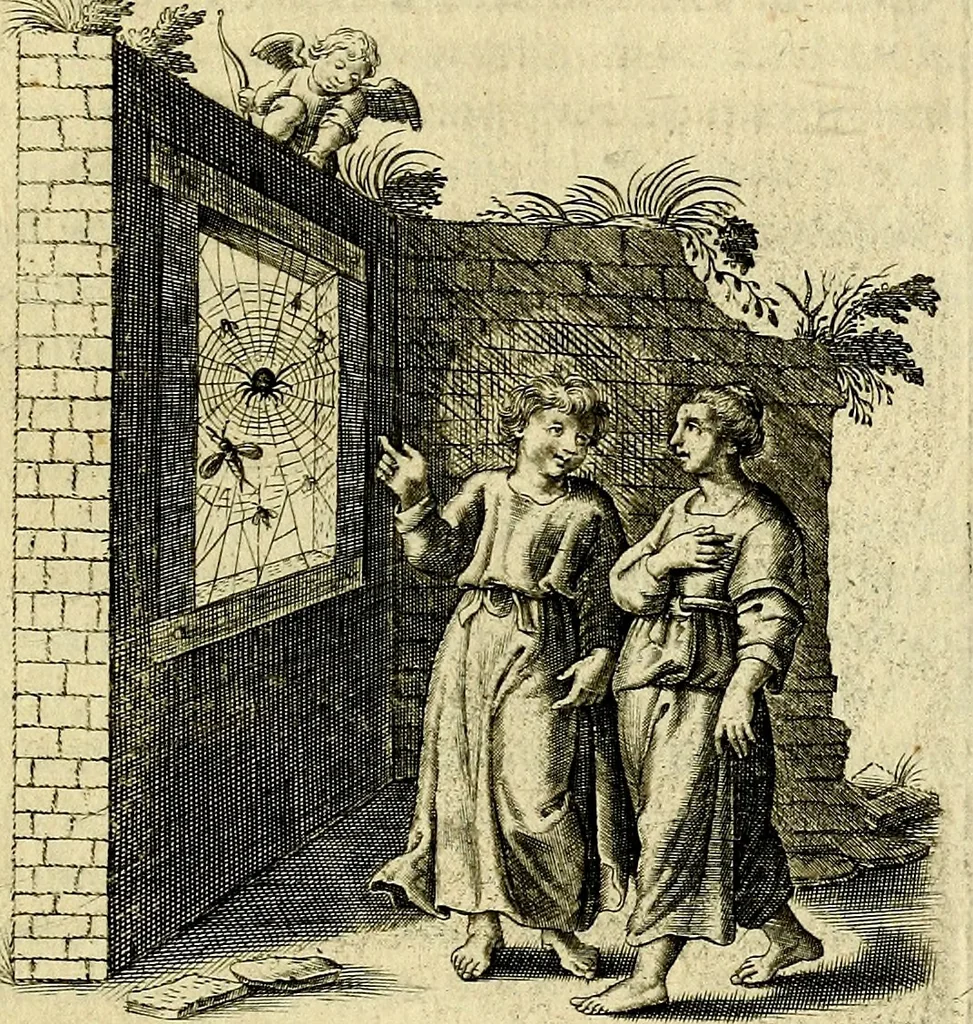 An illustration from Zinne-beelden der liefde, met puntdigten, 1732, leaf 348