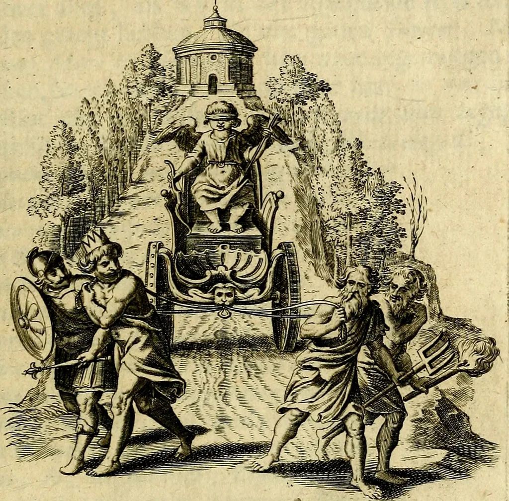 An illustration from Zinne-beelden der liefde, met puntdigten, 1732, leaf 36