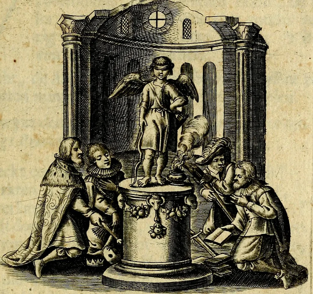 An illustration from Zinne-beelden der liefde, met puntdigten, 1732, leaf 60
