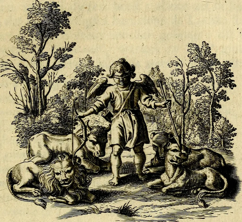 An illustration from Zinne-beelden der liefde, met puntdigten en aanteekeningen, 1703, leaf 110