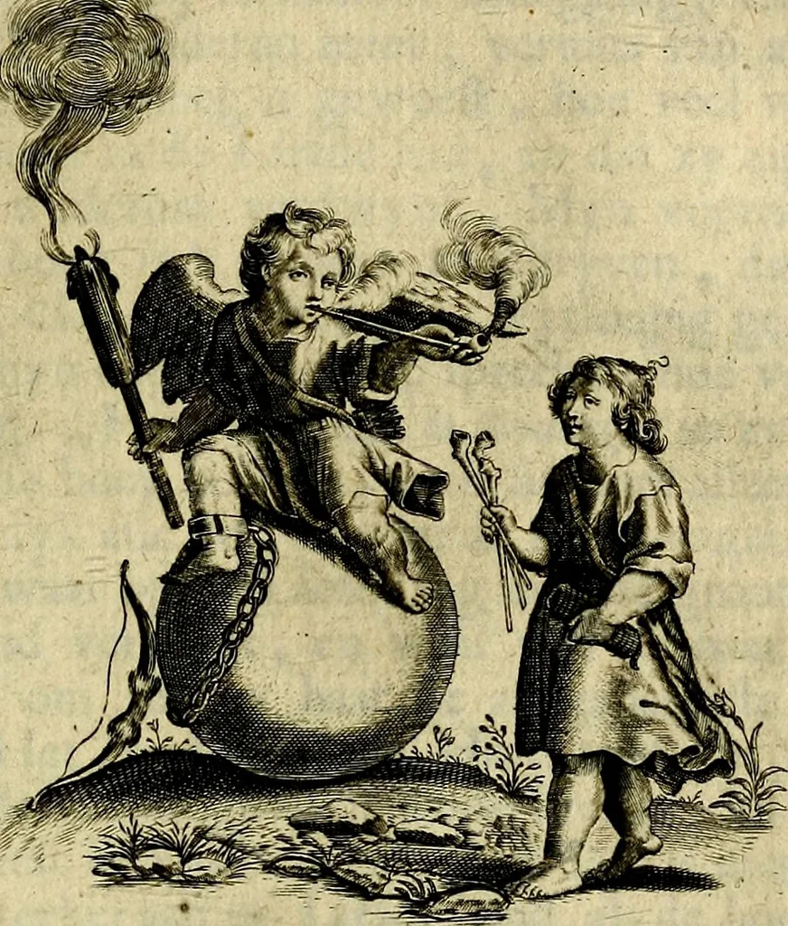 An illustration from Zinne-beelden der liefde, met puntdigten en aanteekeningen, 1703, leaf 262