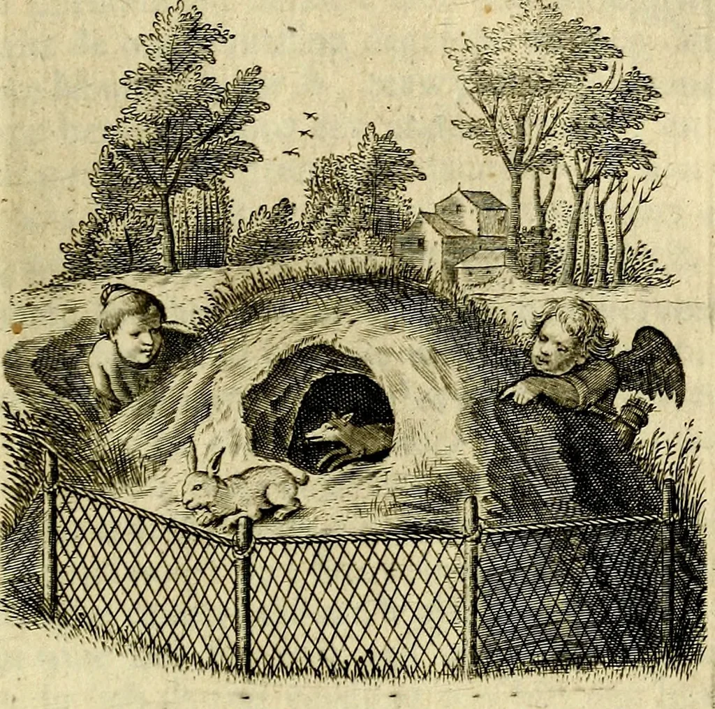 An illustration from Zinne-beelden der liefde, met puntdigten en aanteekeningen, 1703, leaf 276