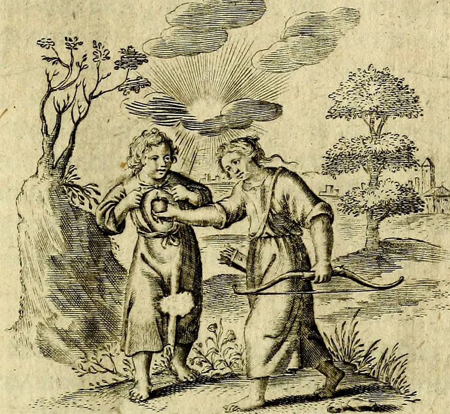 An illustration from Zinne-beelden der liefde, met puntdigten en aanteekeningen, 1703, leaf 314