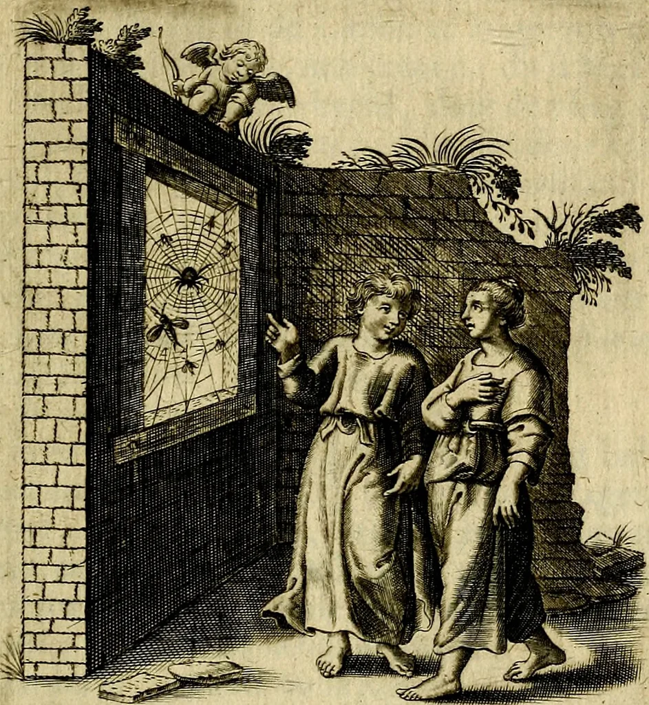 An illustration from Zinne-beelden der liefde, met puntdigten en aanteekeningen, 1703, leaf 352