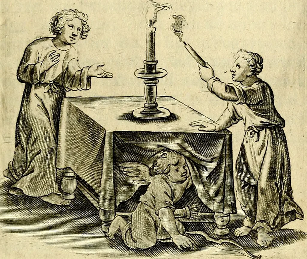 An illustration from Zinne-beelden der liefde, met puntdigten en aanteekeningen, 1703, leaf 376