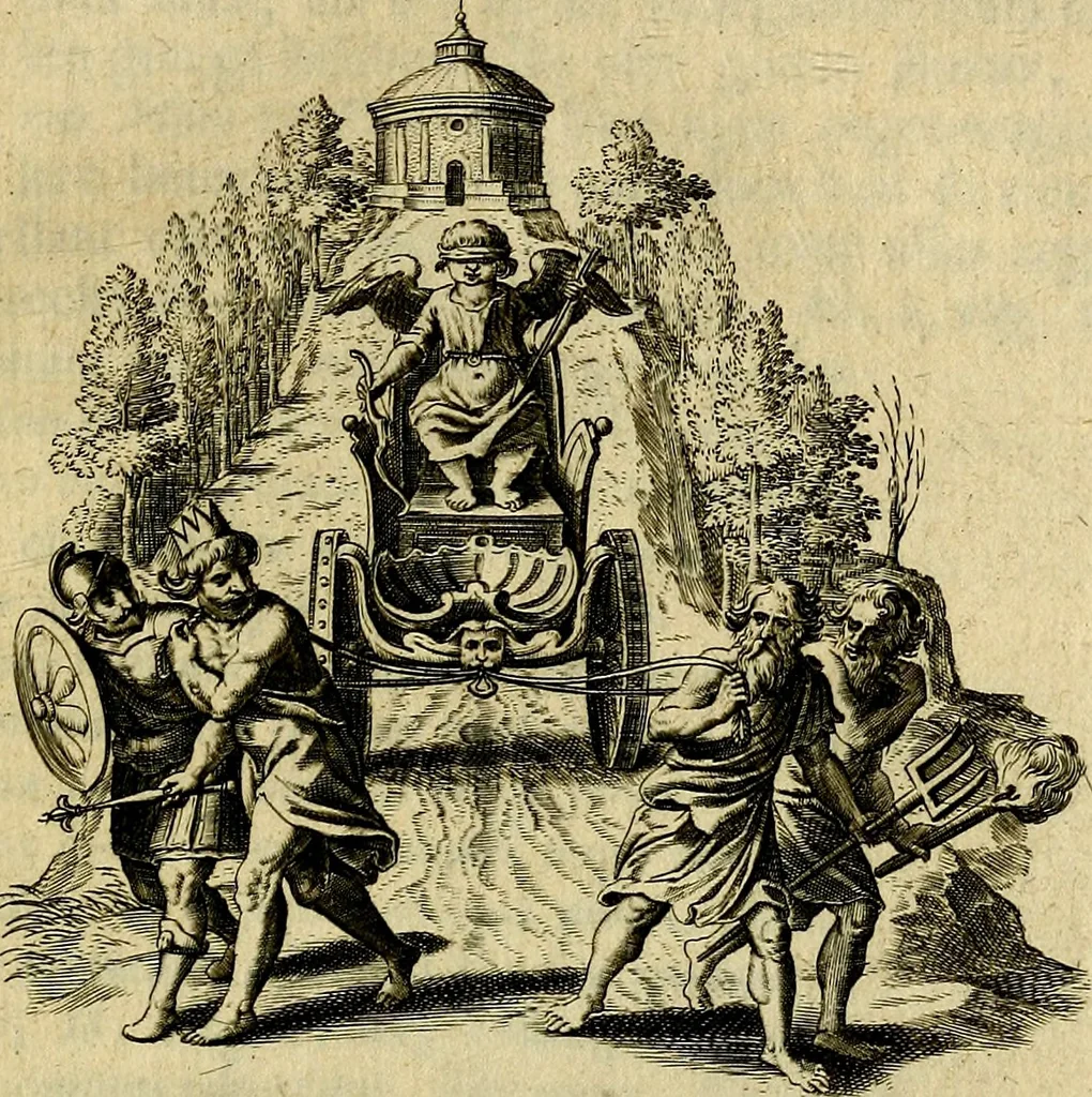 An illustration from Zinne-beelden der liefde, met puntdigten en aanteekeningen, 1703, leaf 40
