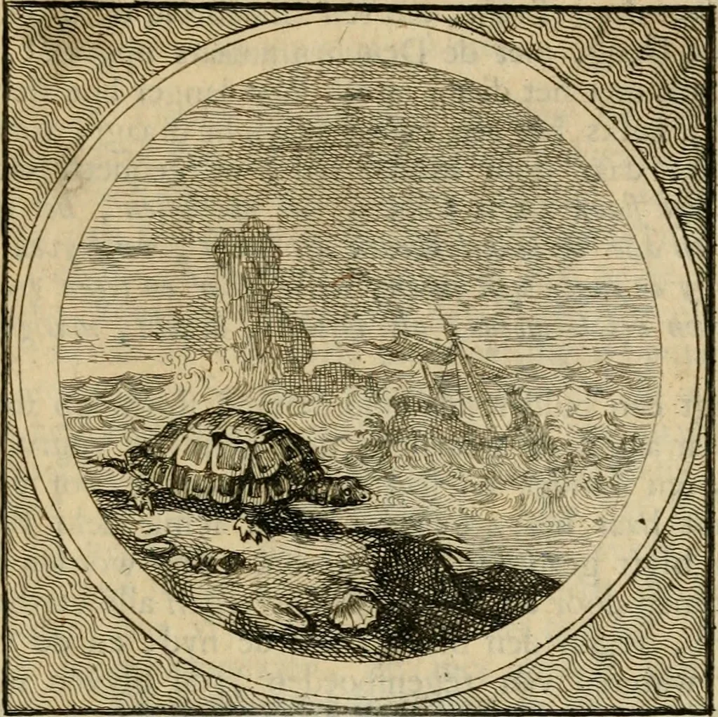 An illustration from Stichtelyke zinnebeelden gepast op deugden en ondeugden in LVII tafereeellen vertoont, 1723, leaf 114