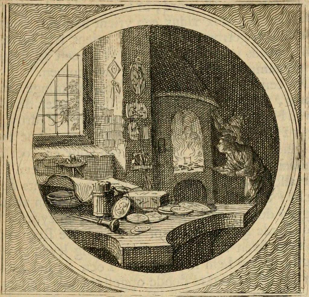 An illustration from Stichtelyke zinnebeelden gepast op deugden en ondeugden in LVII tafereeellen vertoont, 1723, leaf 124