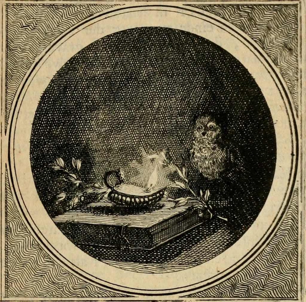 An illustration from Stichtelyke zinnebeelden gepast op deugden en ondeugden in LVII tafereeellen vertoont, 1723, leaf 128