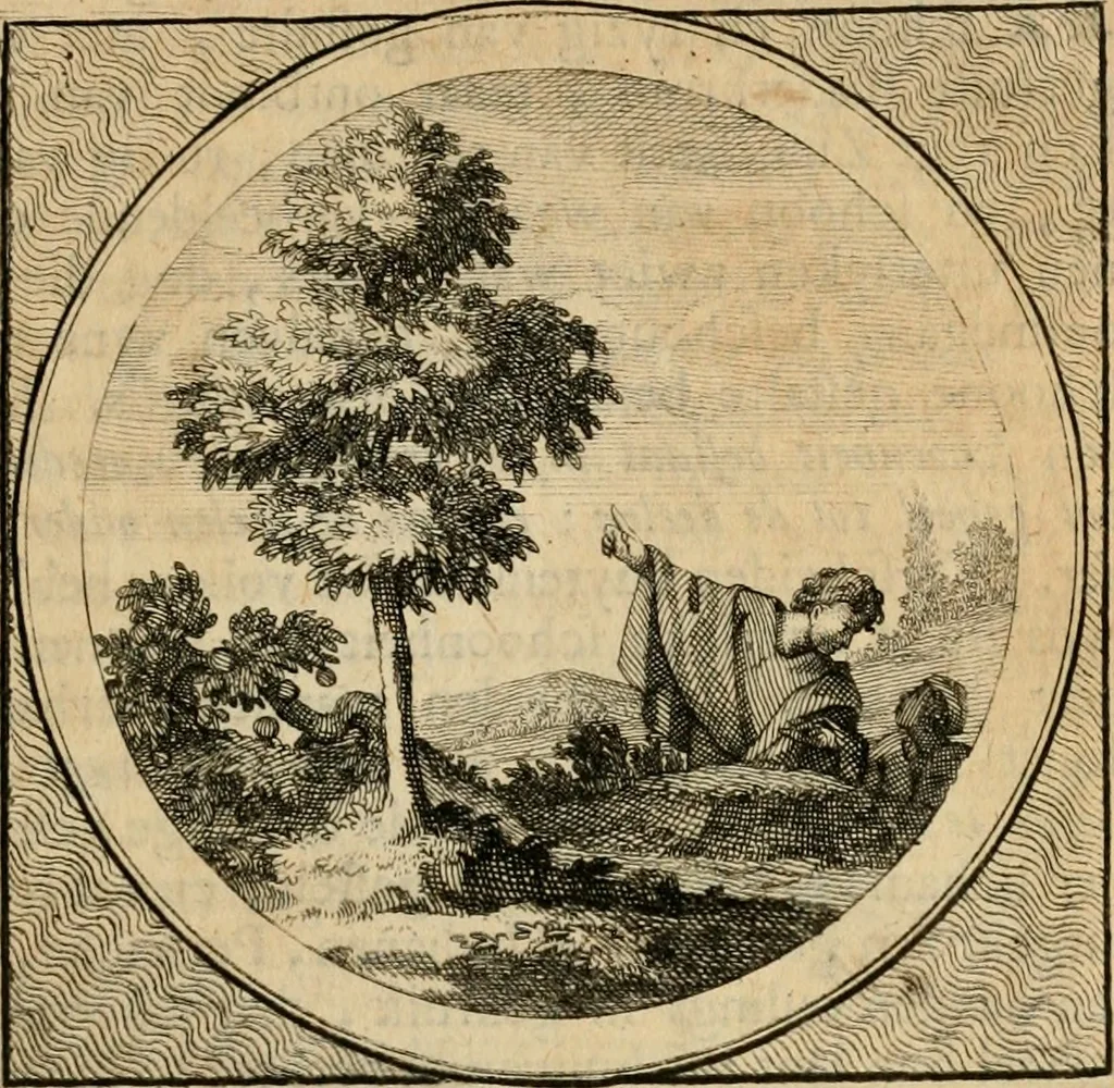 An illustration from Stichtelyke zinnebeelden gepast op deugden en ondeugden in LVII tafereeellen vertoont, 1723, leaf 138