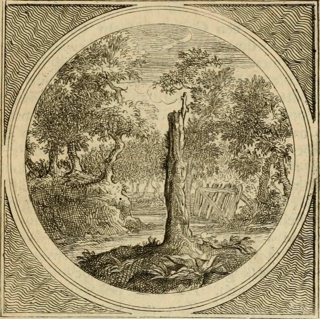 An illustration from Stichtelyke zinnebeelden gepast op deugden en ondeugden in LVII tafereeellen vertoont, 1723, leaf 146