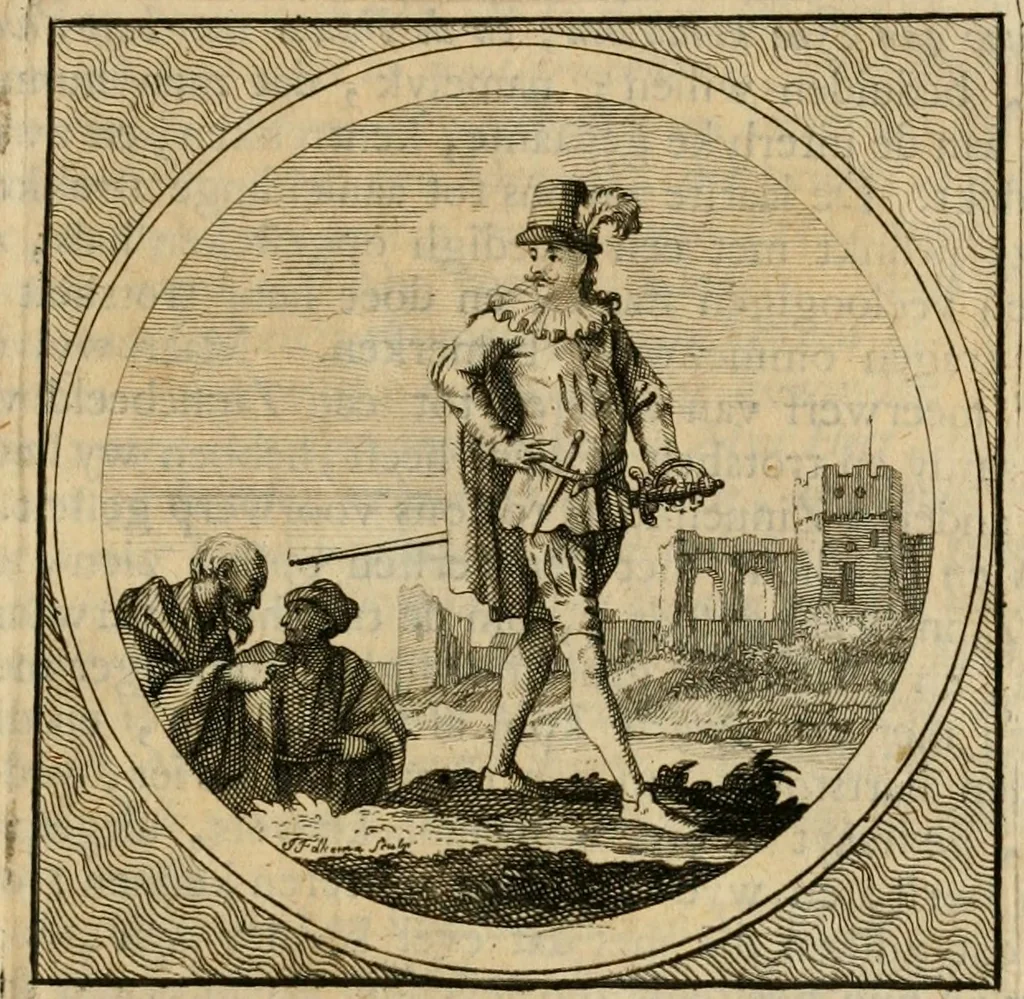 An illustration from Stichtelyke zinnebeelden gepast op deugden en ondeugden in LVII tafereeellen vertoont, 1723, leaf 186