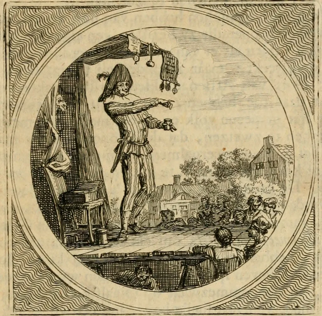 An illustration from Stichtelyke zinnebeelden gepast op deugden en ondeugden in LVII tafereeellen vertoont, 1723, leaf 194