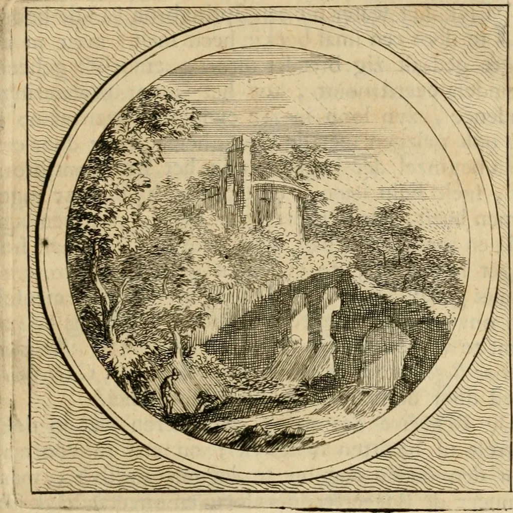 An illustration from Stichtelyke zinnebeelden gepast op deugden en ondeugden in LVII tafereeellen vertoont, 1723, leaf 202
