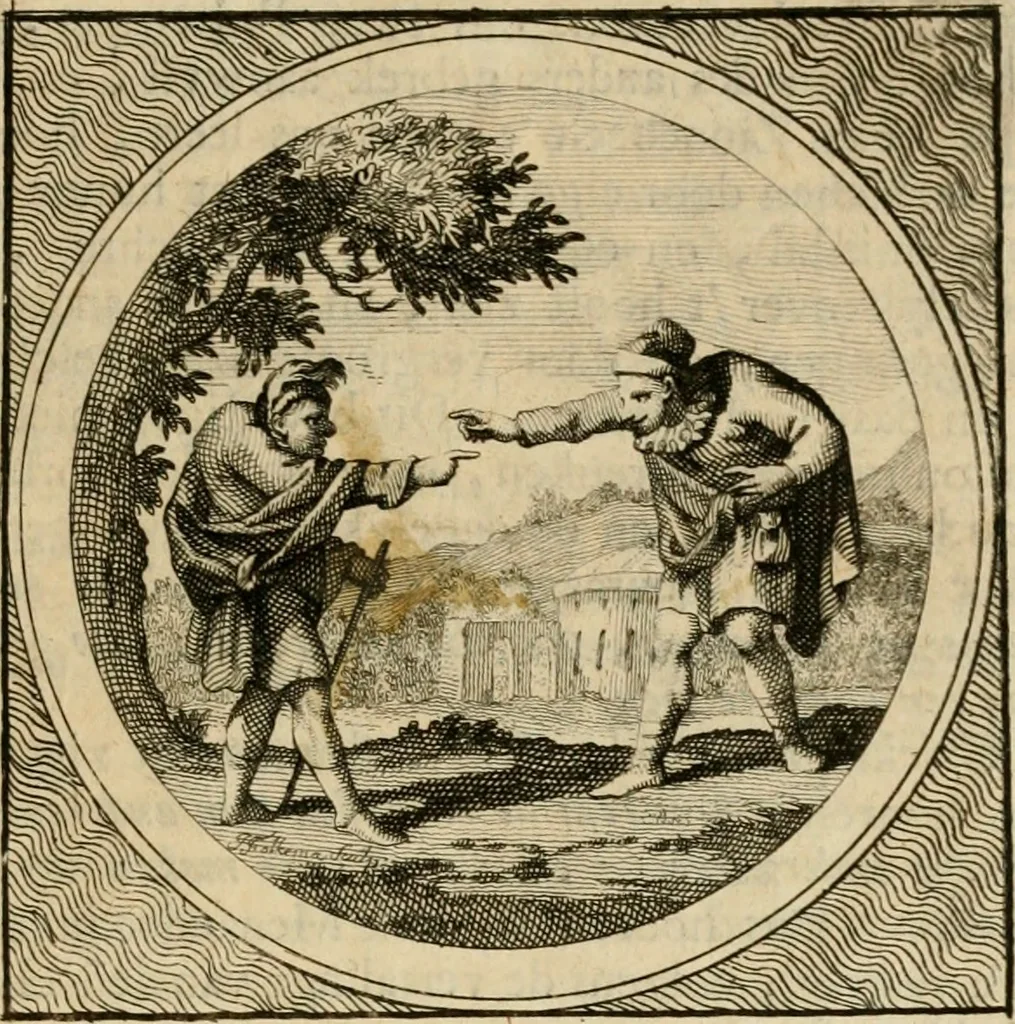 An illustration from Stichtelyke zinnebeelden gepast op deugden en ondeugden in LVII tafereeellen vertoont, 1723, leaf 236
