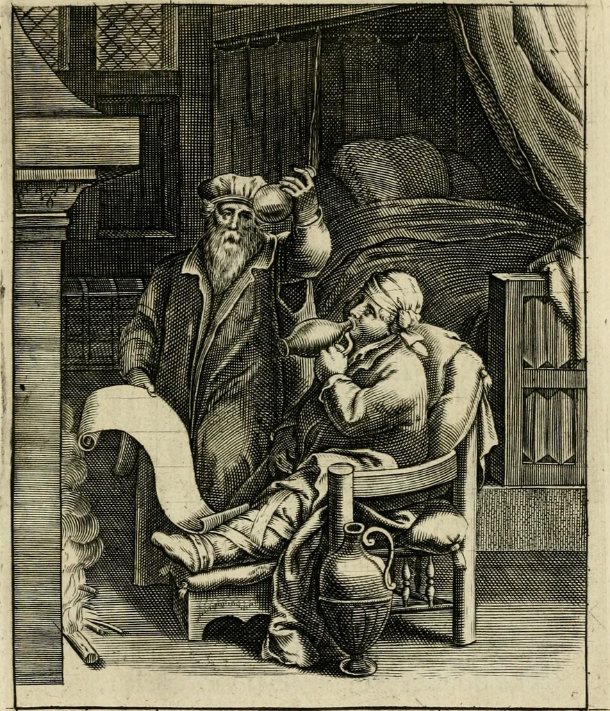 An illustration from Zinnebeelden, getrokken uit Horatius Flaccus, 1683, leaf 114
