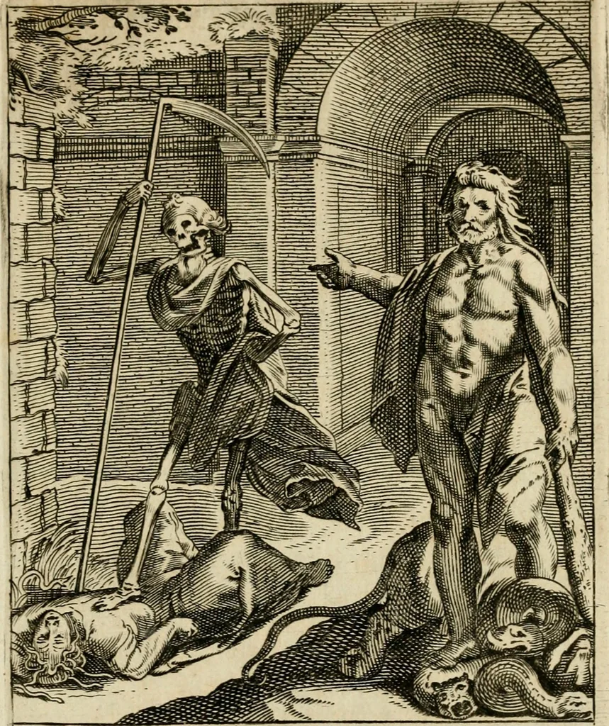 An illustration from Zinnebeelden, getrokken uit Horatius Flaccus, 1683, leaf 176