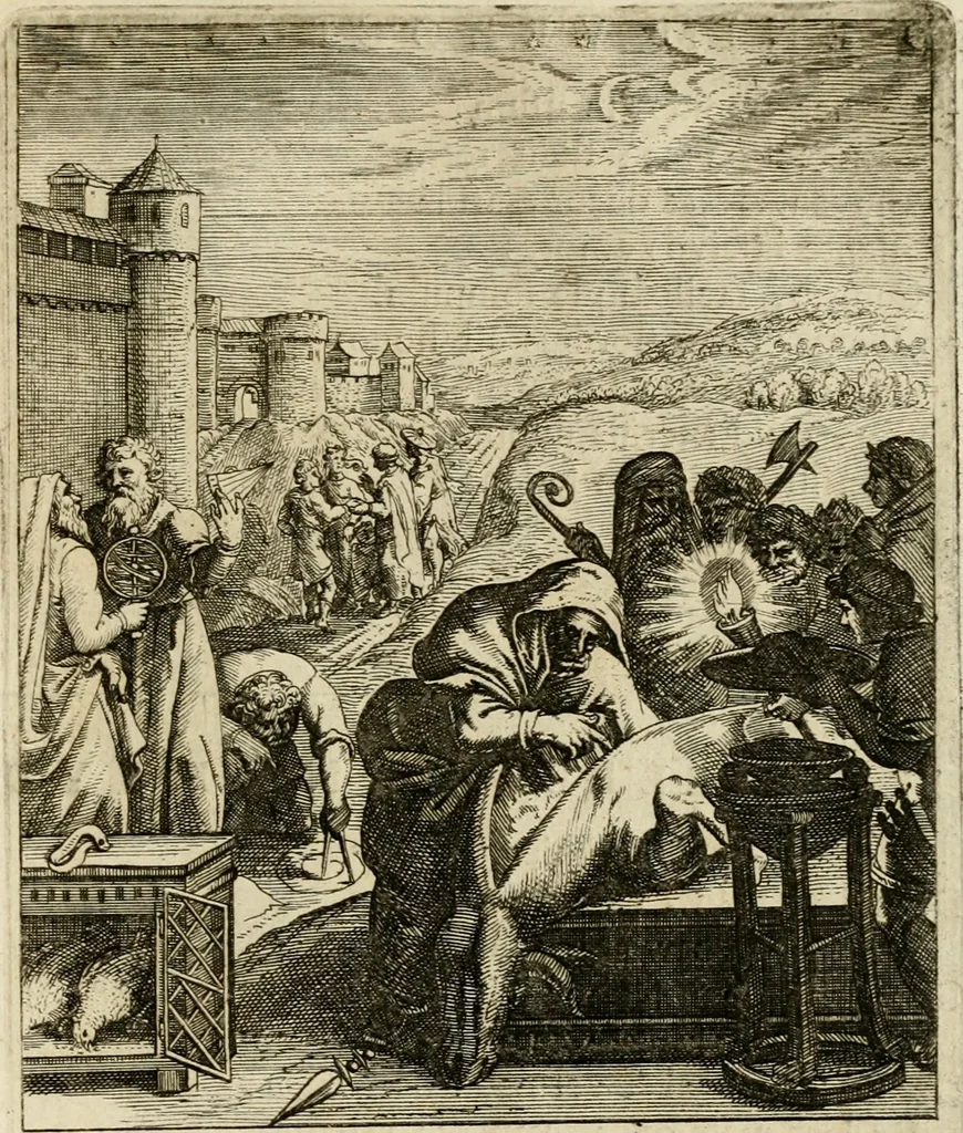 An illustration from Zinnebeelden, getrokken uit Horatius Flaccus, 1683, leaf 190