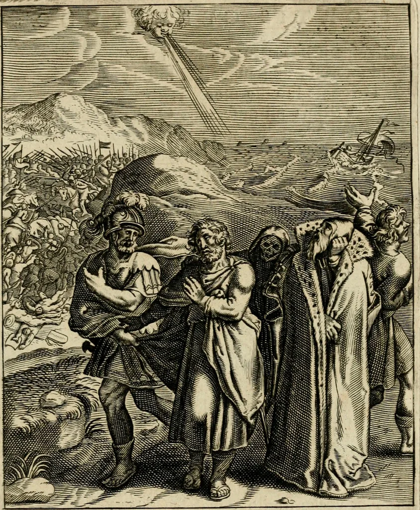 An illustration from Zinnebeelden, getrokken uit Horatius Flaccus, 1683, leaf 204