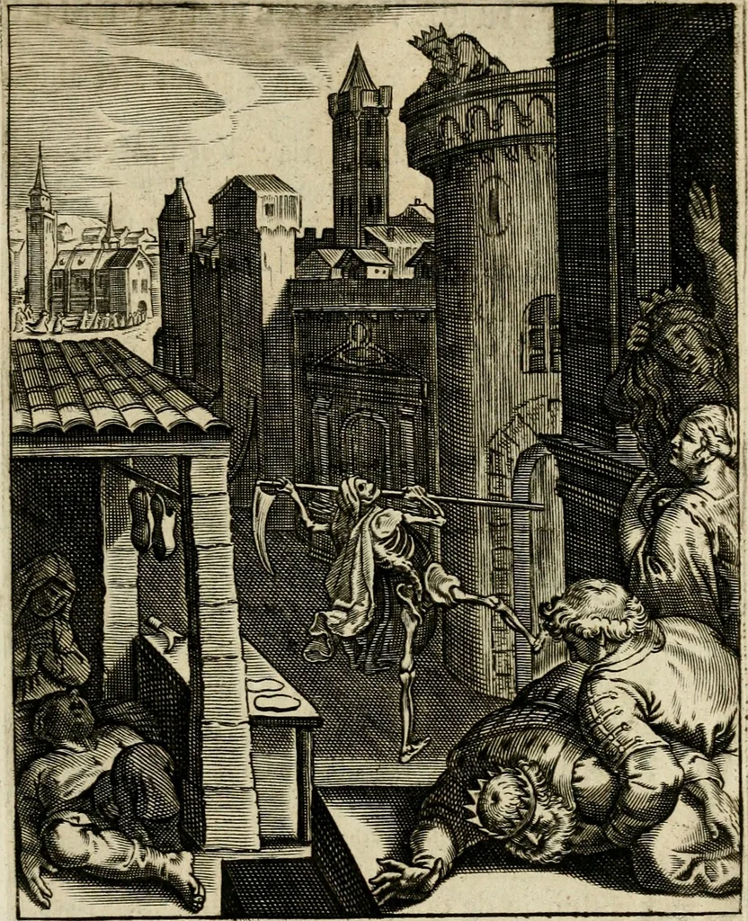 An illustration from Zinnebeelden, getrokken uit Horatius Flaccus, 1683, leaf 208