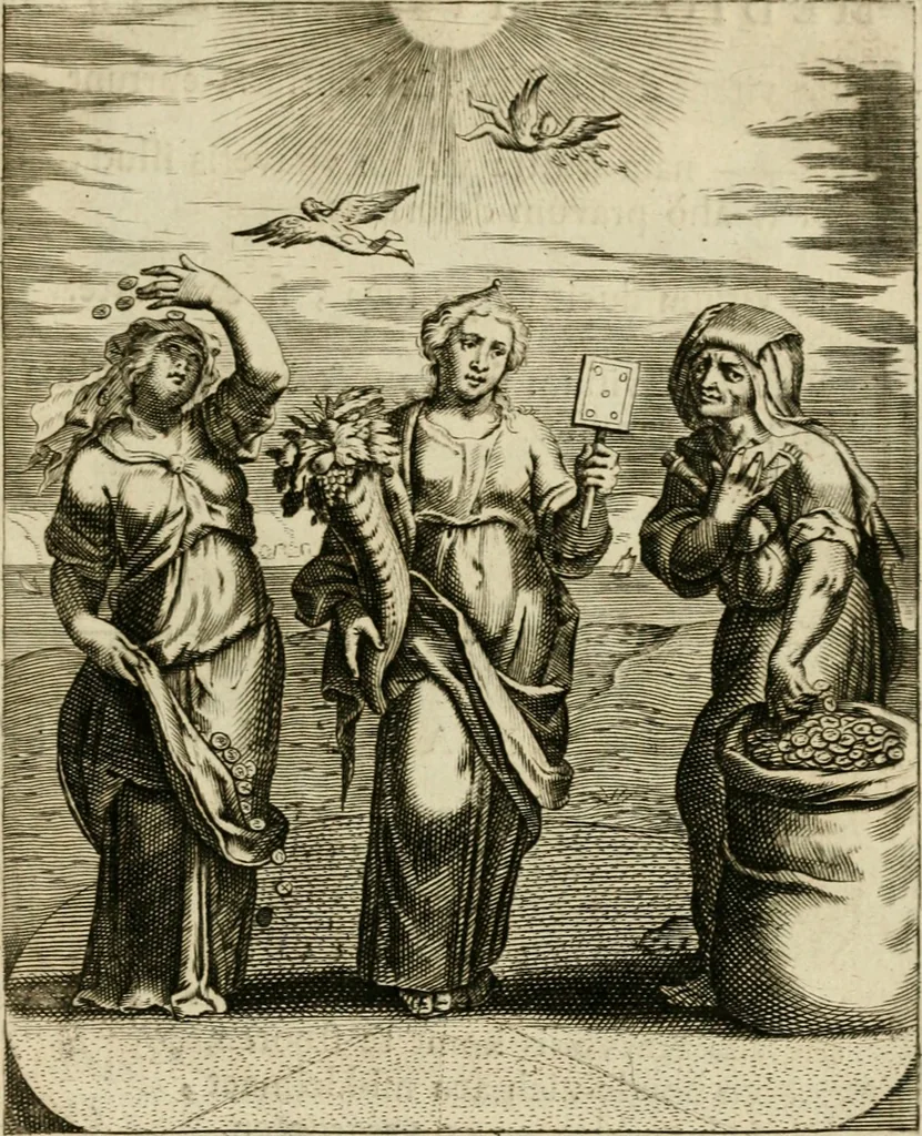 An illustration from Zinnebeelden, getrokken uit Horatius Flaccus, 1683, leaf 22
