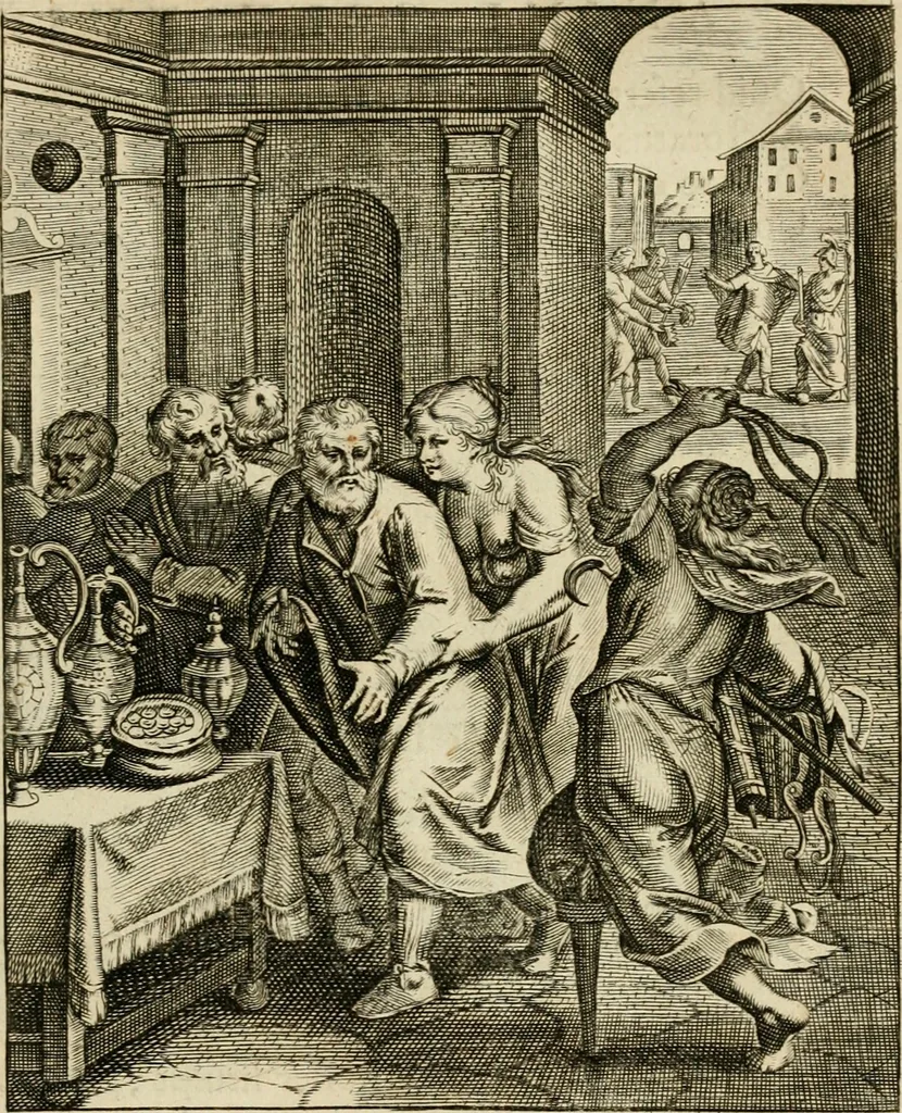 An illustration from Zinnebeelden, getrokken uit Horatius Flaccus, 1683, leaf 30
