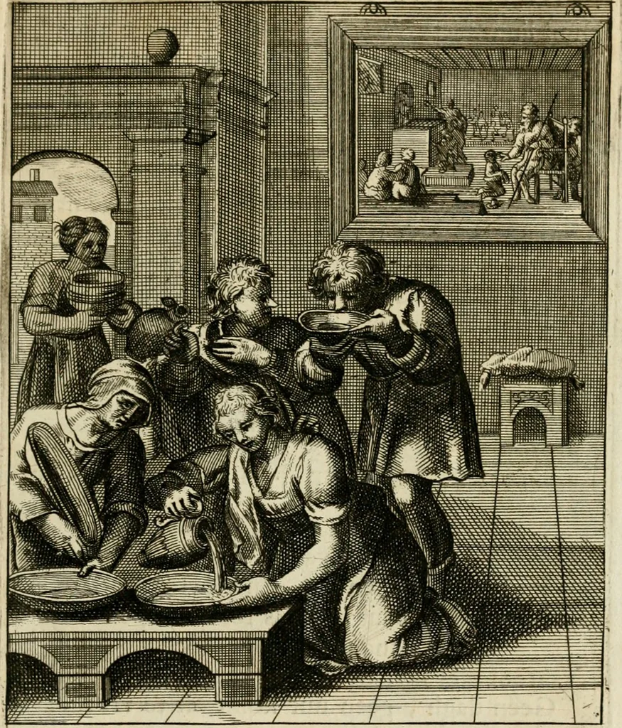 An illustration from Zinnebeelden, getrokken uit Horatius Flaccus, 1683, leaf 36