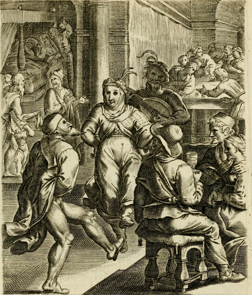 An illustration from Zinnebeelden, getrokken uit Horatius Flaccus, 1683, leaf 42