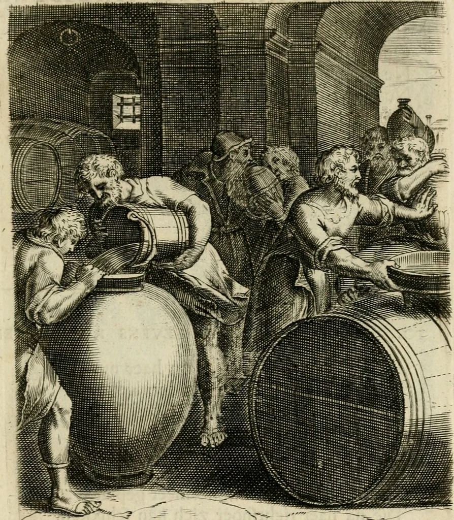 An illustration from Zinnebeelden, getrokken uit Horatius Flaccus, 1683, leaf 48