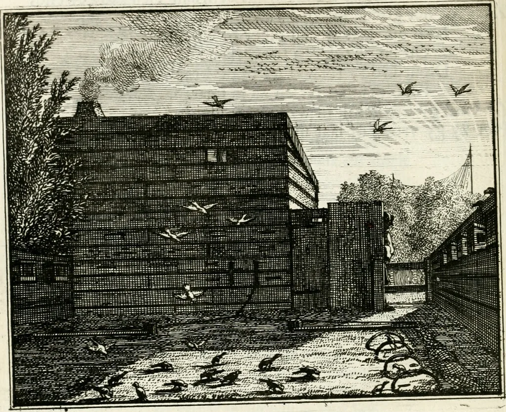 An illustration from Leerzaame zinnebeelden, 1757, leaf 117