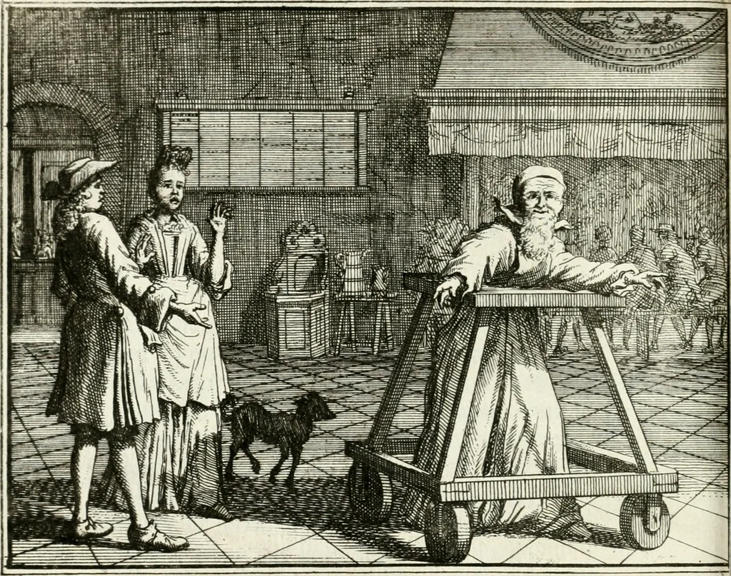 An illustration from Leerzaame zinnebeelden, 1757, leaf 163